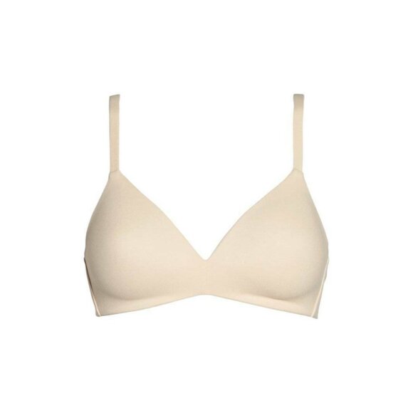 🆕WACOAL How Perfect Seamless Soft Cup Wireless Bra 34DDD Beige #852189 - Picture 7 of 11